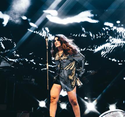 Photo of Aastha Gill at a concert